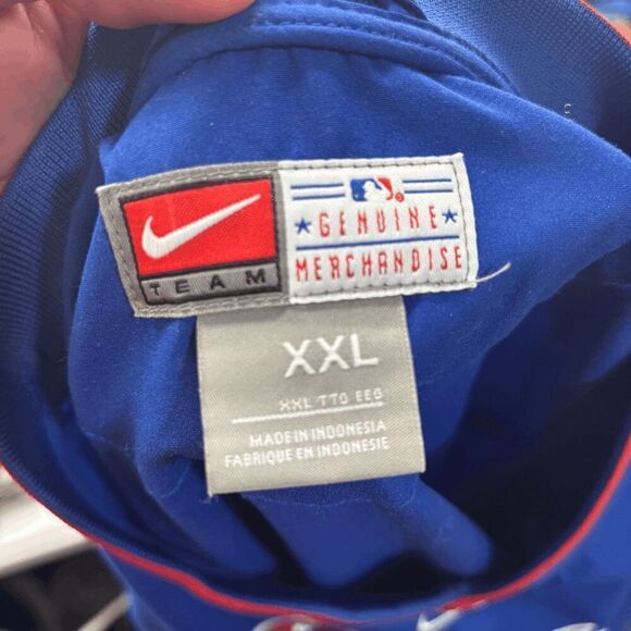 Vintage 90's Chicago Cubs Nike Center Swoosh Windbreaker Pullover XXL Nylon MLB - Picture 5 of 5